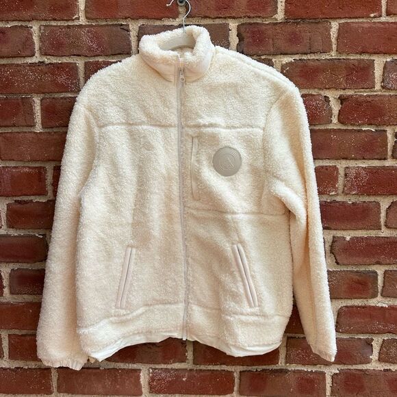 Kith Pinehurst Bonded Sherpa Full Zip jacket cream mens XS NWOT - Picture 1 of 7
